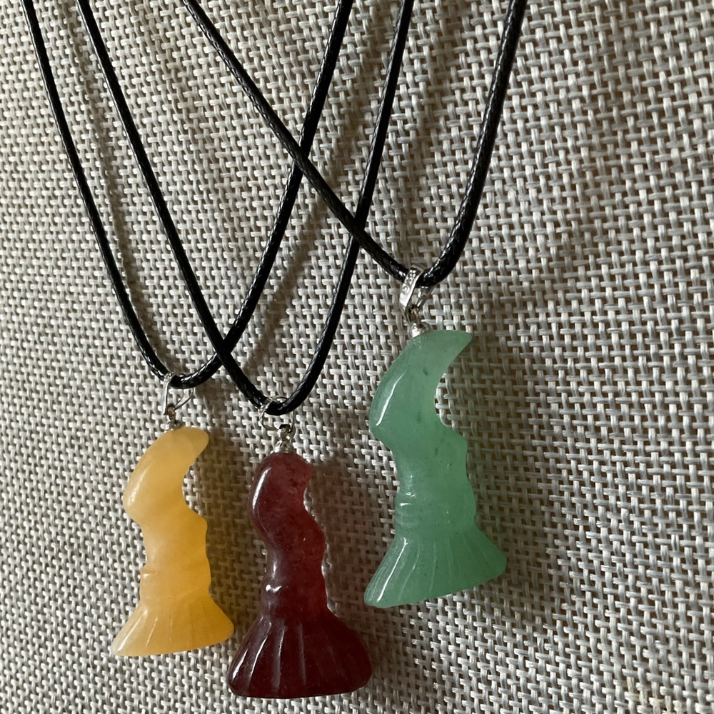Witchs broom necklace NEW